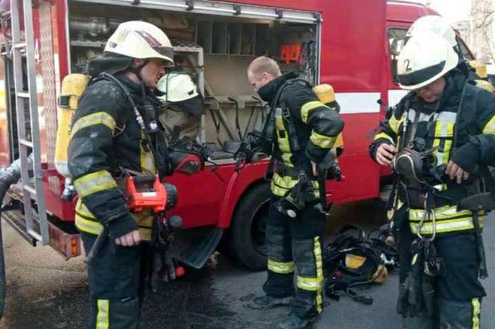  У центрі Києва горів будинок 
